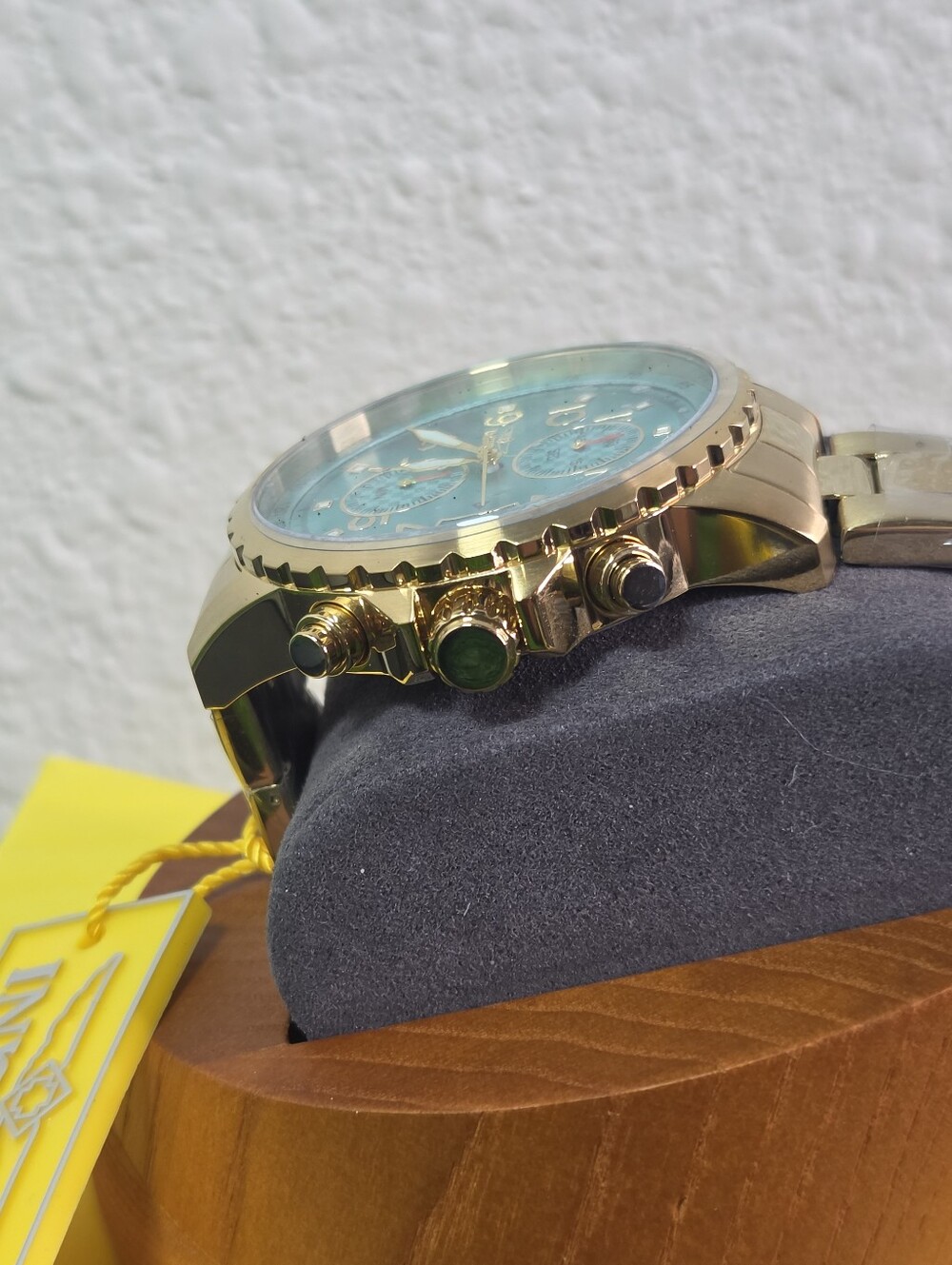 Invicta Specialty Men’s Watch 47mm Gold Tone Light Blue Dial Quartz 69794 - Picture 4 of 7